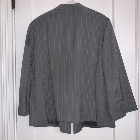 Plus Size Pinstripe Calvin Klein Suit - Picture 5 of 16